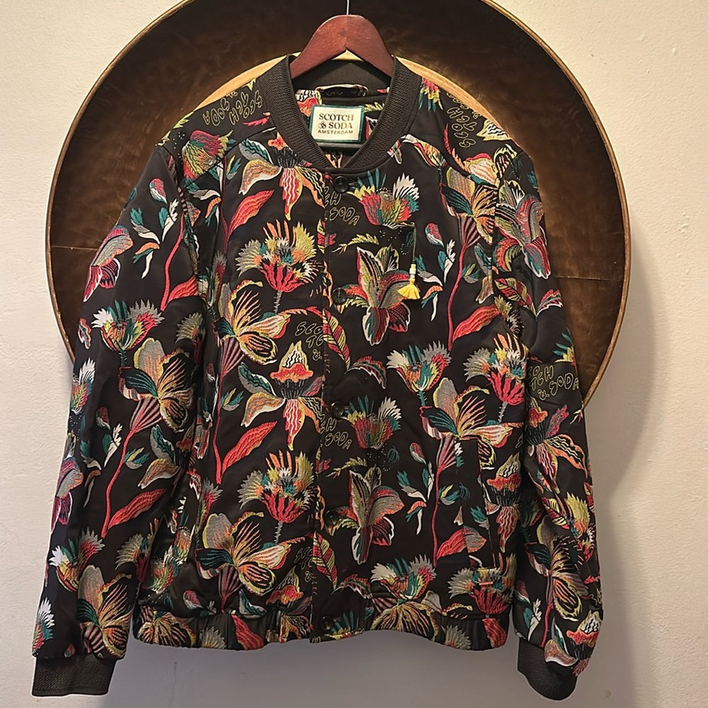 Scotch and Soda Jacquard Bomber Jacket